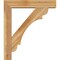 Ekena Millwork Olympic Block Rough Sawn Bracket w/ Offset Brace, Western Red Cedar, 6"W x 28"D x 32"H BKT0604X28X32OLY05RWR - alternate 3
